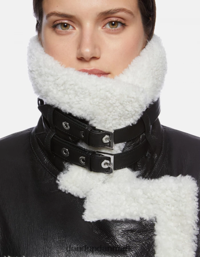 cropped shearling jakke Kvinder 0XD0D0364 sort DONDUP beklædning