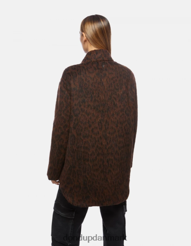 enkeltradet øko-pels overtrøje Kvinder 0XD0D0367 cioccolato DONDUP beklædning