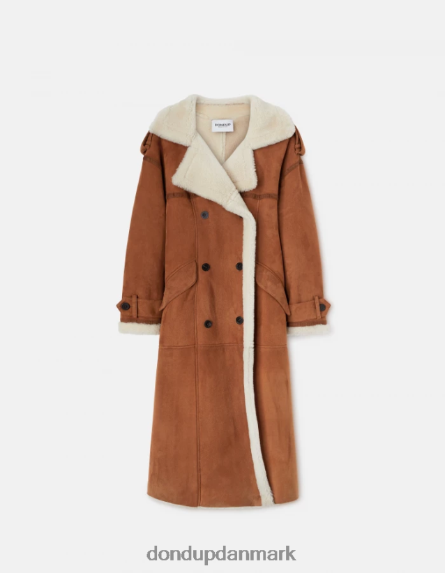 løstsiddende shearling frakke Kvinder 0XD0D0352 nej DONDUP beklædning