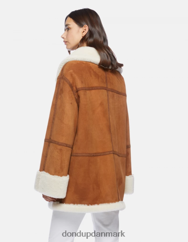 oversize shearling frakke Kvinder 0XD0D0360 nej DONDUP beklædning