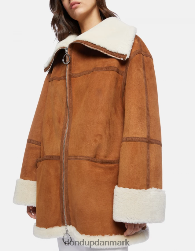 oversize shearling frakke Kvinder 0XD0D0360 nej DONDUP beklædning