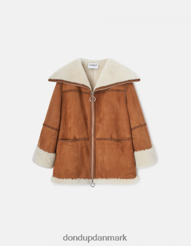 oversize shearling frakke Kvinder 0XD0D0360 nej DONDUP beklædning