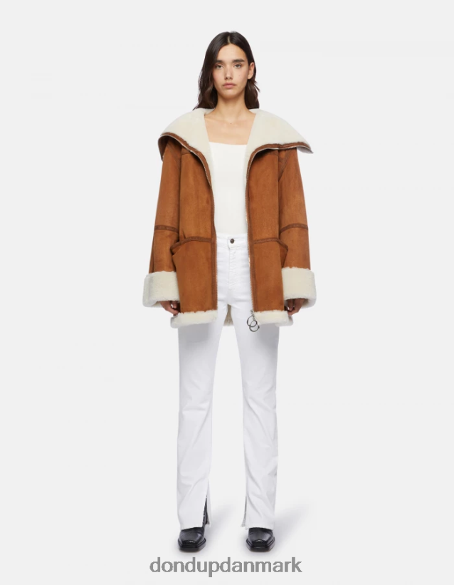 oversize shearling frakke Kvinder 0XD0D0360 nej DONDUP beklædning
