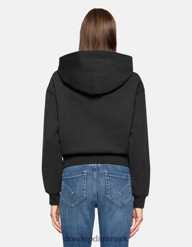 hættetrøje med normal pasform Kvinder 0XD0D0424 sort DONDUP beklædning