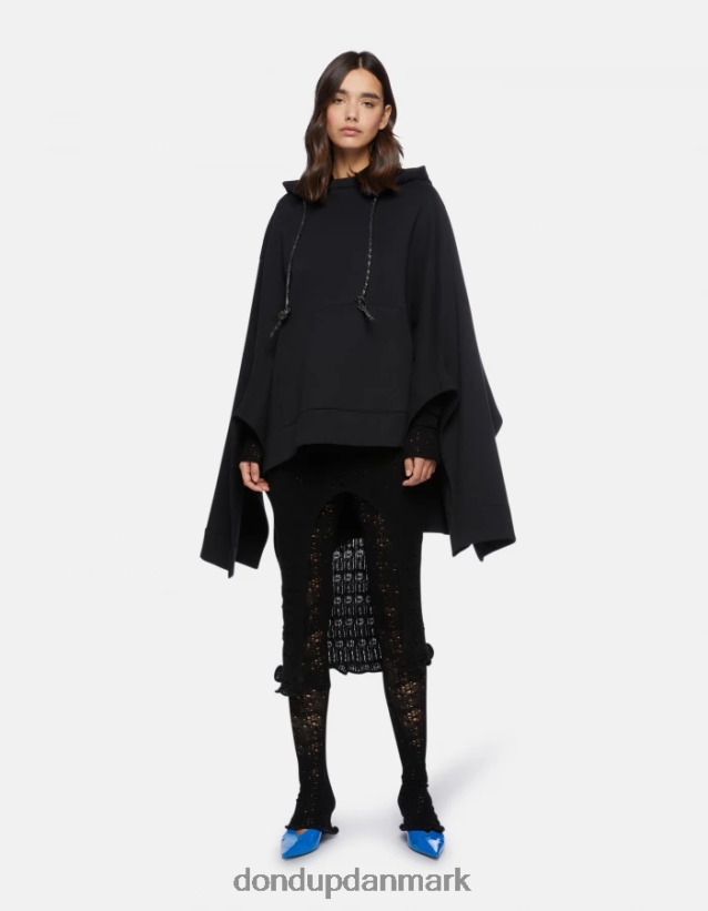 oversized hættetrøje Kvinder 0XD0D0443 sort DONDUP beklædning