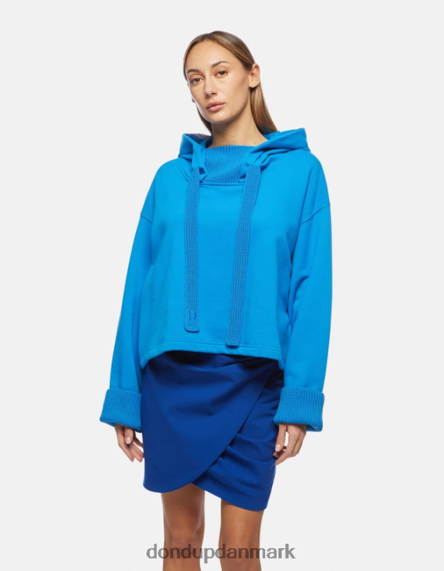 oversized hættetrøje Kvinder 0XD0D0453 turkis DONDUP beklædning