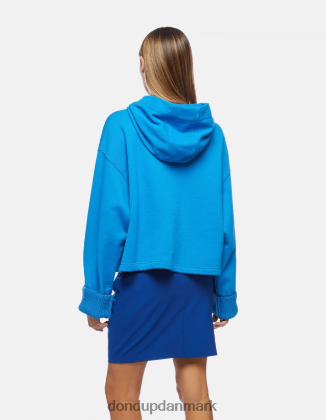 oversized hættetrøje Kvinder 0XD0D0453 turkis DONDUP beklædning