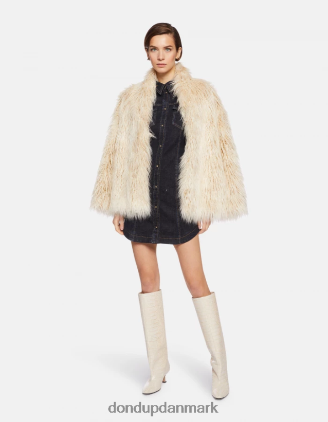 kort denim kjole Kvinder 0XD0D0270 blå DONDUP beklædning