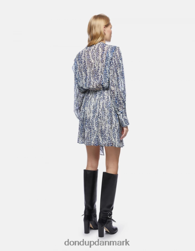 kort georgette kjole Kvinder 0XD0D0289 burro DONDUP beklædning