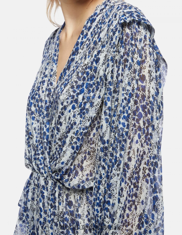 kort georgette kjole Kvinder 0XD0D0289 burro DONDUP beklædning