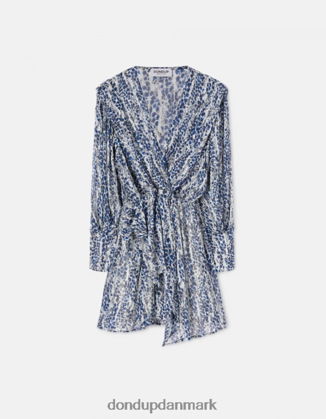 kort georgette kjole Kvinder 0XD0D0289 burro DONDUP beklædning