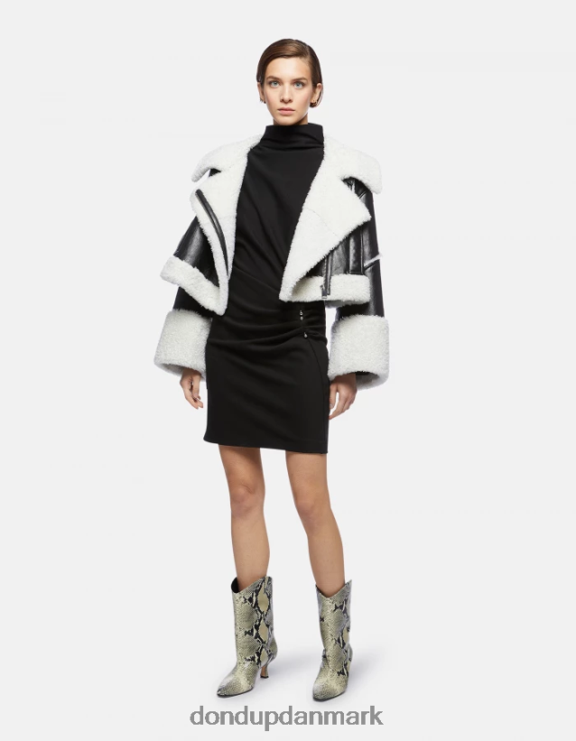 kort jersey kjole Kvinder 0XD0D0279 sort DONDUP beklædning