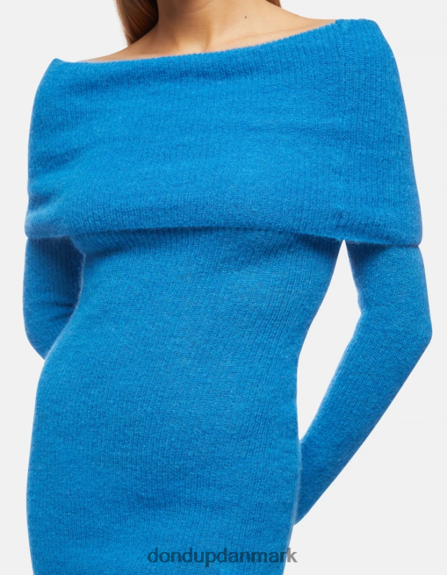 kort mohair kjole Kvinder 0XD0D0294 turkis DONDUP beklædning