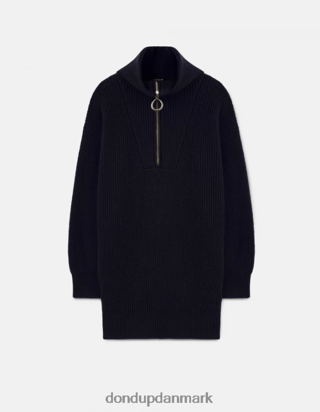 kort uldkjole Kvinder 0XD0D0276 Marine blå DONDUP beklædning