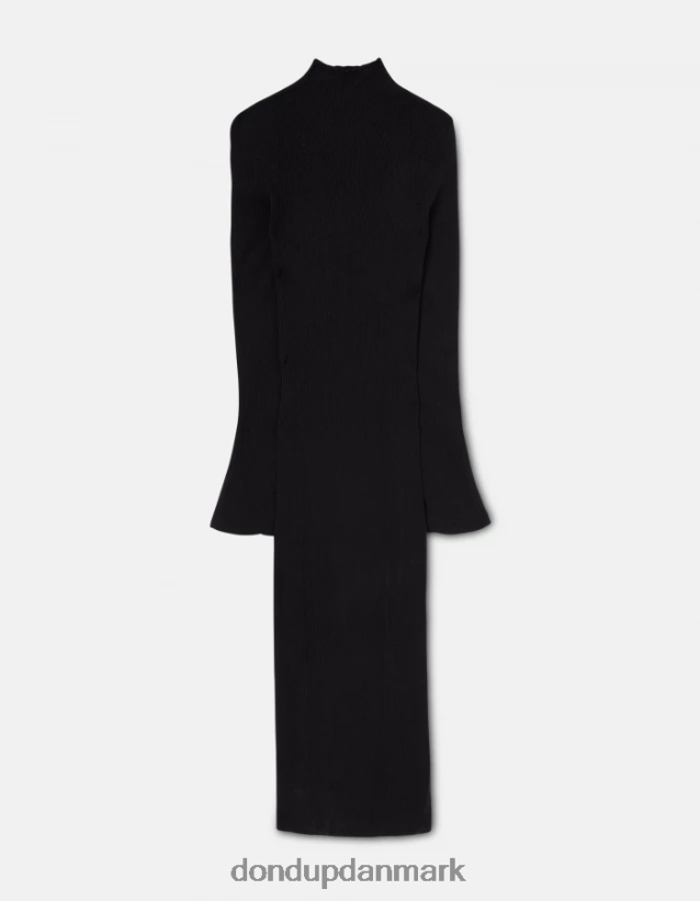 lang viskosekjole Kvinder 0XD0D0283 sort DONDUP beklædning