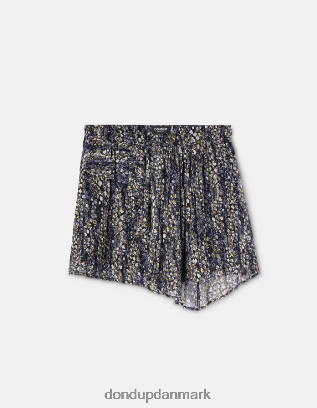 kort georgette nederdel Kvinder 0XD0D0399 sort DONDUP beklædning