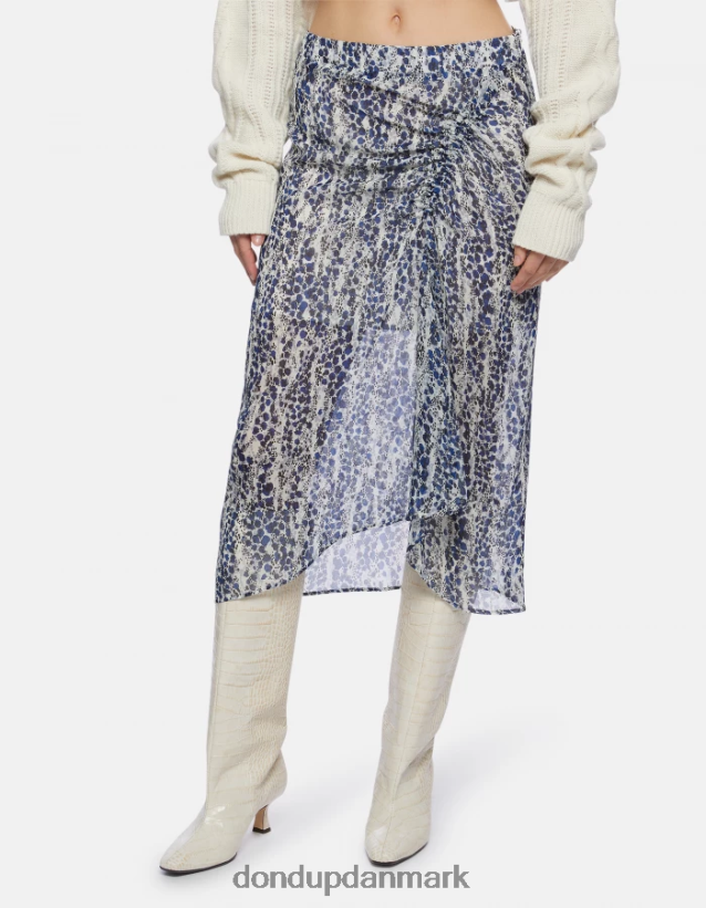 midi georgette nederdel Kvinder 0XD0D0401 burro DONDUP beklædning