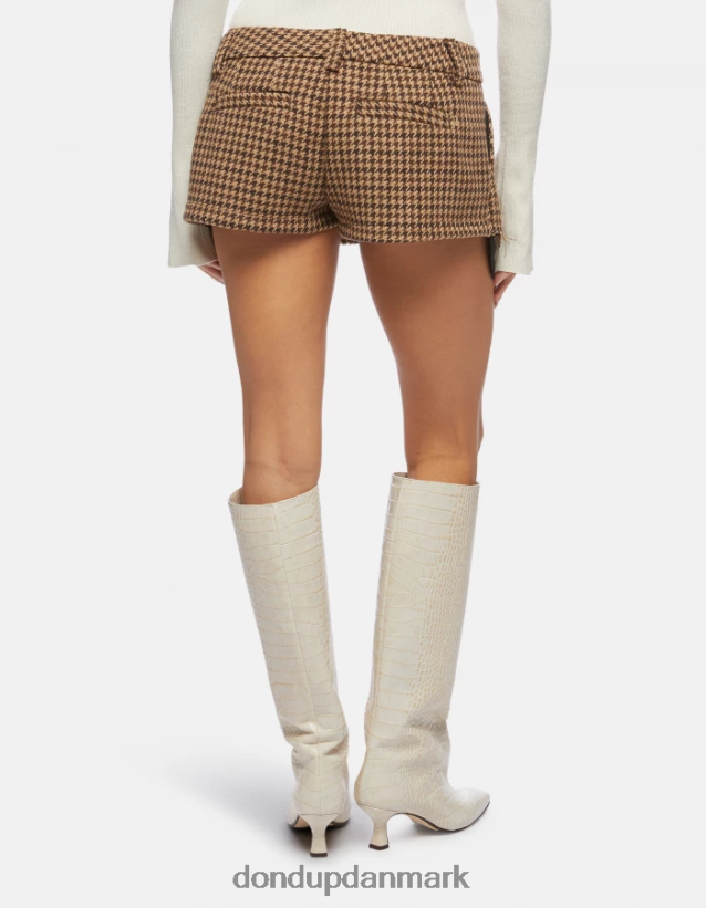 miniskørt i uldblanding Kvinder 0XD0D0398 cioccolato DONDUP beklædning