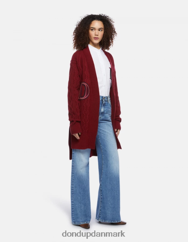 almindelig pasform poplinskjorte Kvinder 0XD0D0259 hvid DONDUP beklædning