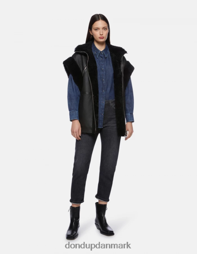 oversized denimskjorte Kvinder 0XD0D0252 blå DONDUP beklædning