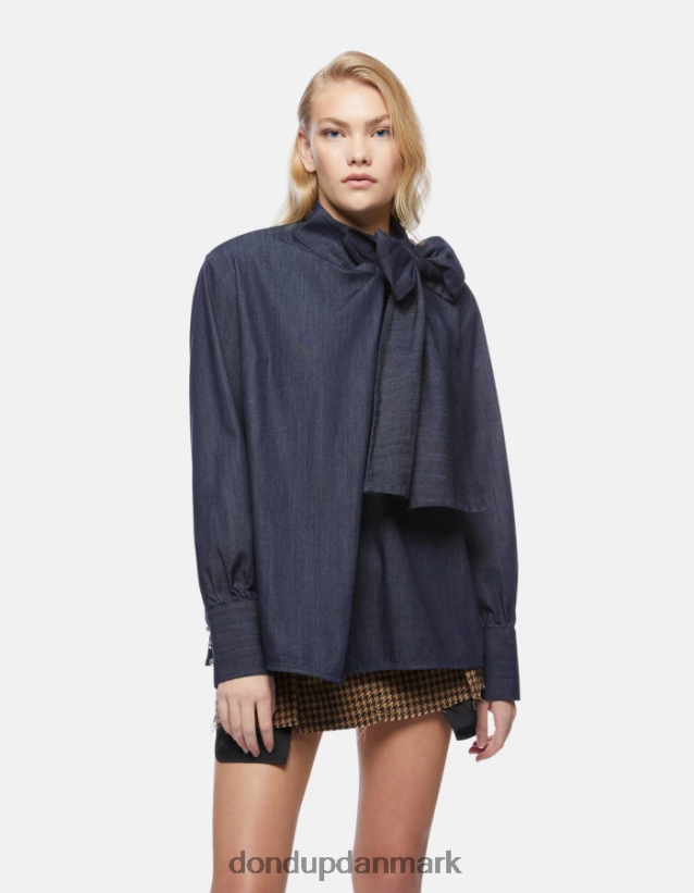 regular fit denimskjorte Kvinder 0XD0D0258 blå DONDUP beklædning