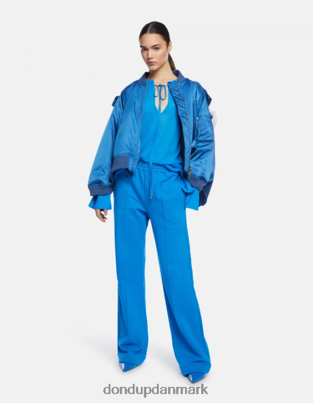 regular fit georgette skjorte Kvinder 0XD0D0261 turkis DONDUP beklædning