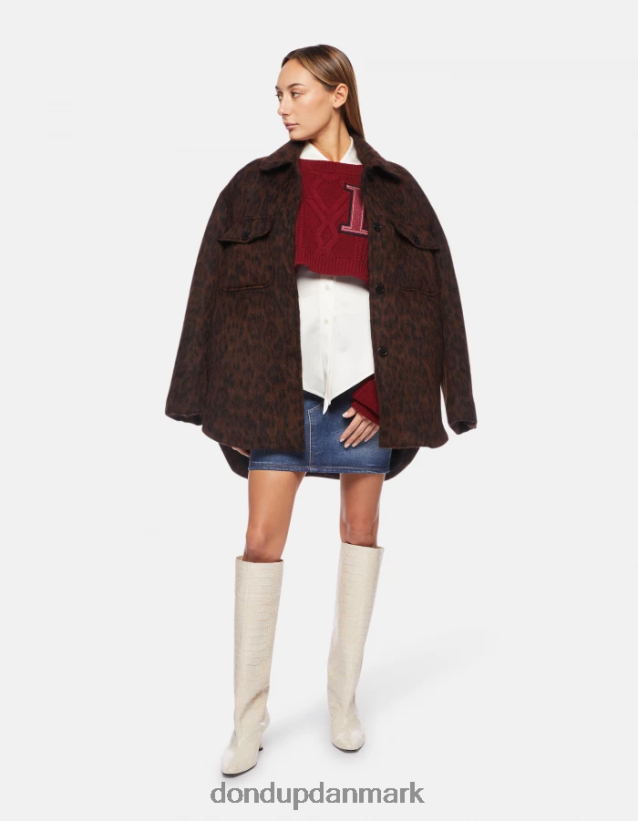 slim fit satin skjorte Kvinder 0XD0D0254 alabastro DONDUP beklædning