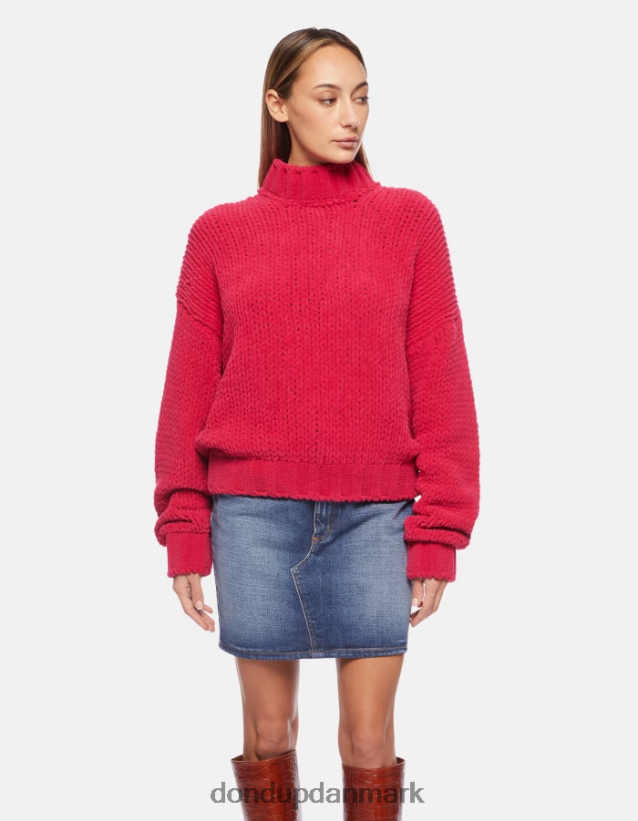 chenilletrøje med rund hals Kvinder 0XD0D0325 orkidé DONDUP beklædning