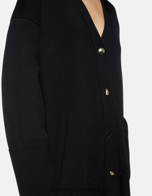oversized uld cardigan Kvinder 0XD0D0318 sort DONDUP beklædning