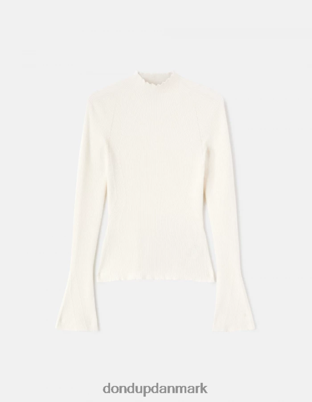 slim fit polo-hals viskosetrøje Kvinder 0XD0D0306 lievito DONDUP beklædning