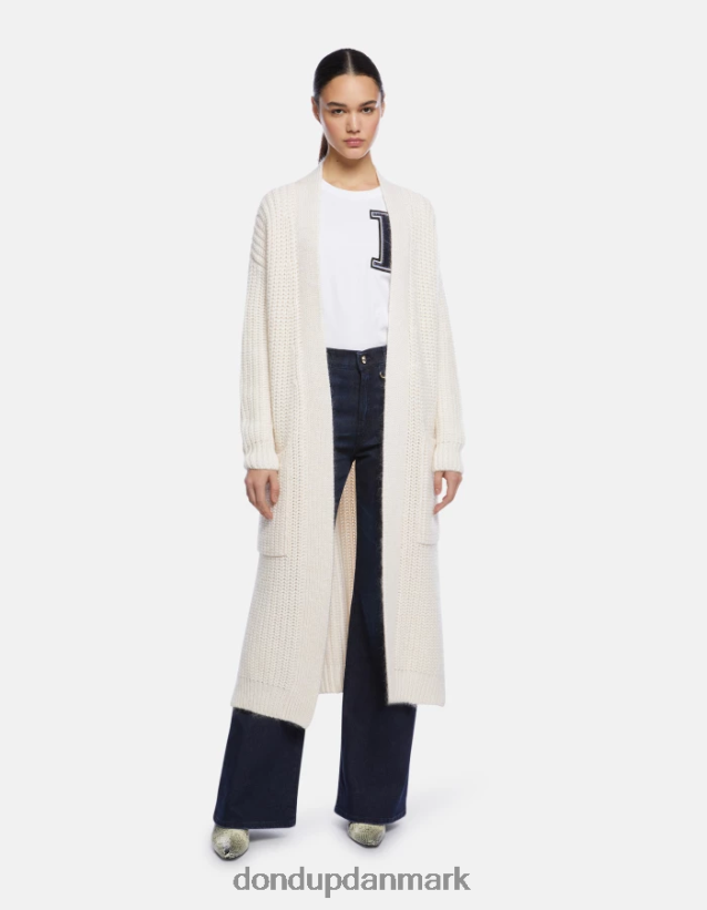 uldcardigan med normal pasform Kvinder 0XD0D0323 burro DONDUP beklædning