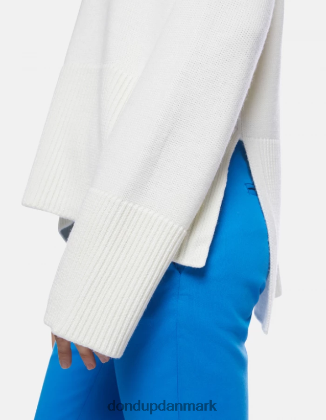 uldtrøje med rund hals Kvinder 0XD0D0298 alabastro DONDUP beklædning