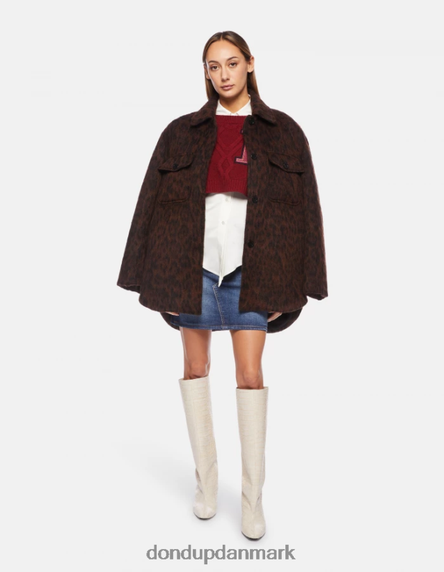 uldtrøje med rund hals Kvinder 0XD0D0327 barbabietola DONDUP beklædning