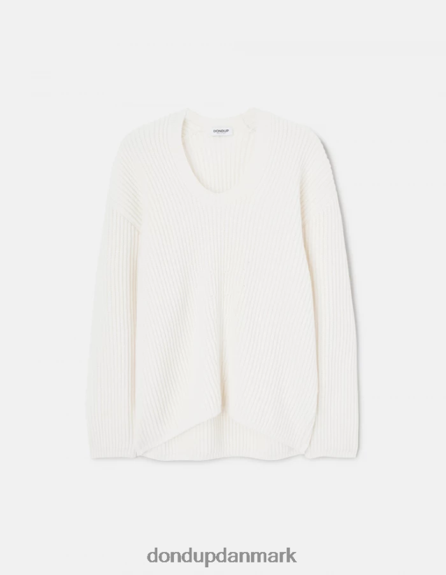 uldtrøje med rund hals Kvinder 0XD0D0335 burro DONDUP beklædning