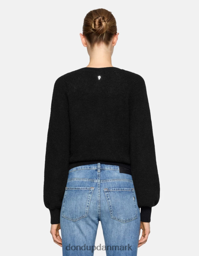v-hals mohair trøje Kvinder 0XD0D0301 sort DONDUP beklædning