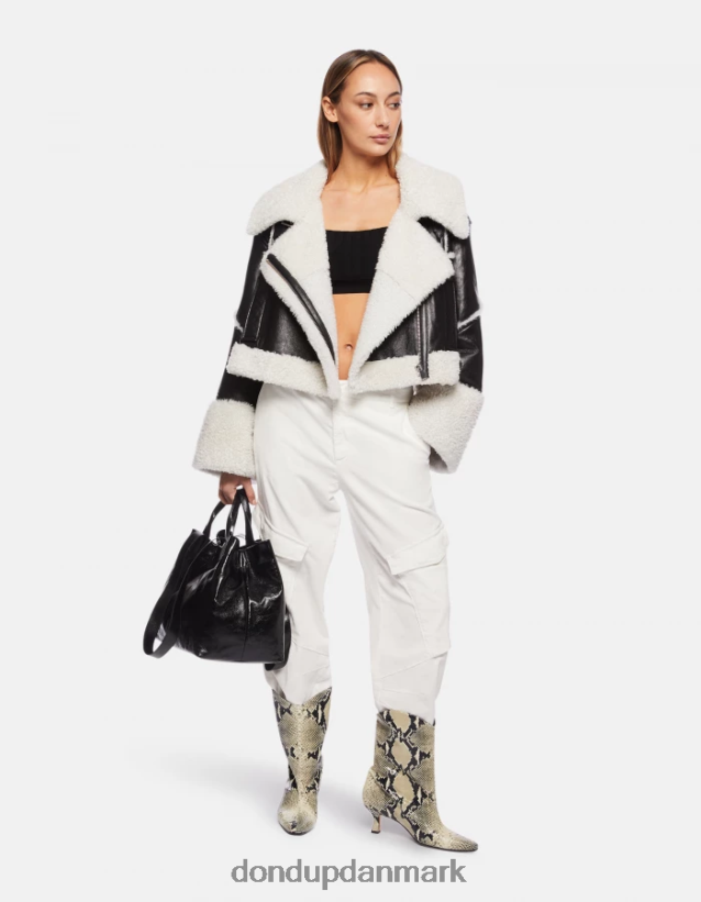 viskose crop top Kvinder 0XD0D0316 sort DONDUP beklædning