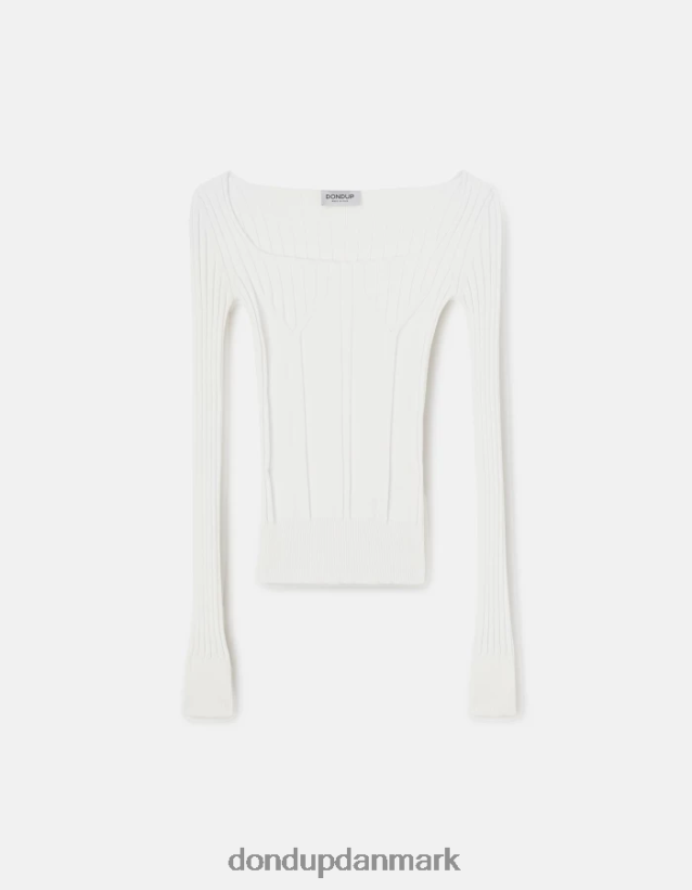 viskosetrøje med rund hals Kvinder 0XD0D0300 burro DONDUP beklædning