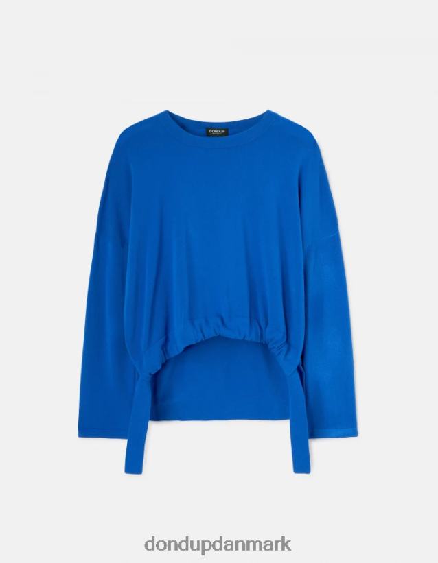 viskosetrøje med rund hals Kvinder 0XD0D0324 kongeblå DONDUP beklædning