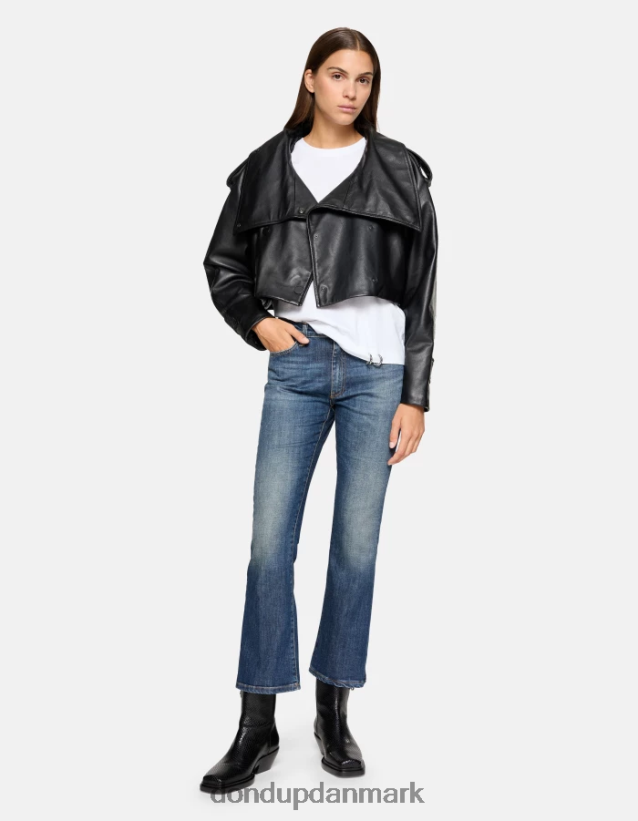 jersey t-shirt med normal pasform Kvinder 0XD0D0410 hvid DONDUP beklædning