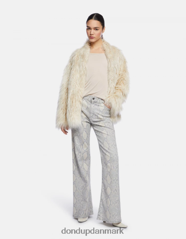 oversized interlock t-shirt Kvinder 0XD0D0447 lievito DONDUP beklædning