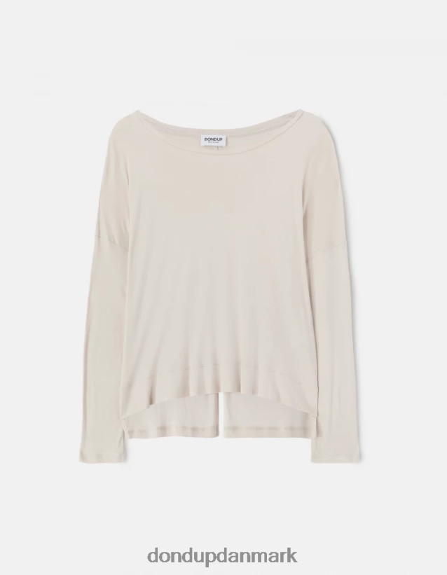 oversized interlock t-shirt Kvinder 0XD0D0447 lievito DONDUP beklædning