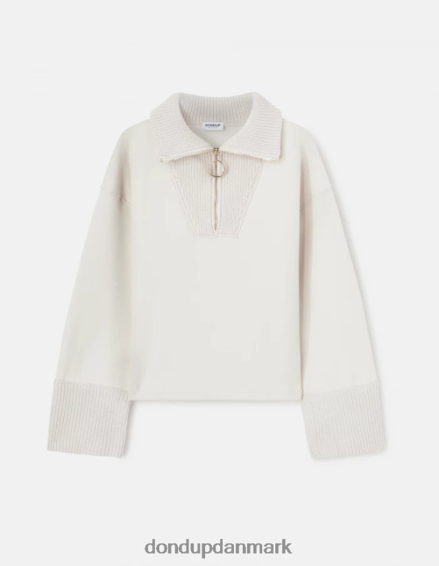 oversized sweatshirt med trucker-nakke Kvinder 0XD0D0451 lievito DONDUP beklædning