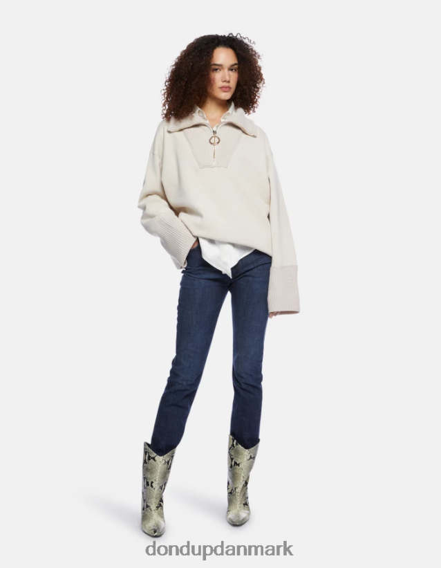 oversized sweatshirt med trucker-nakke Kvinder 0XD0D0451 lievito DONDUP beklædning