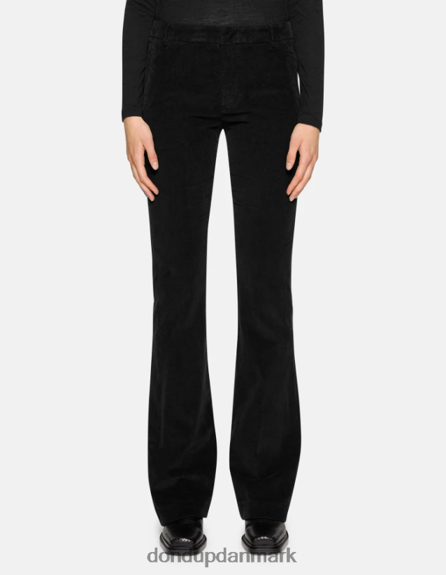 Lexi bootcut bukser i fløjl Kvinder 0XD0D0120 sort DONDUP beklædning