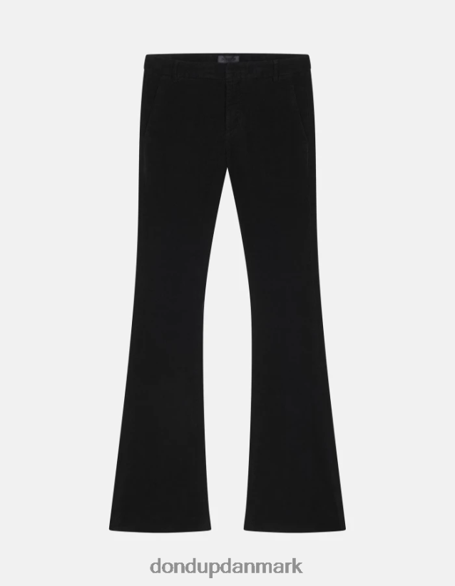 Lexi bootcut bukser i fløjl Kvinder 0XD0D0120 sort DONDUP beklædning