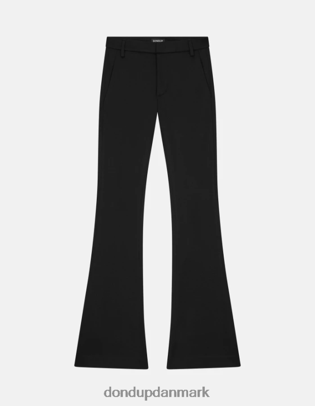 Lexi bootcut bukser i jersey Kvinder 0XD0D0158 sort DONDUP beklædning