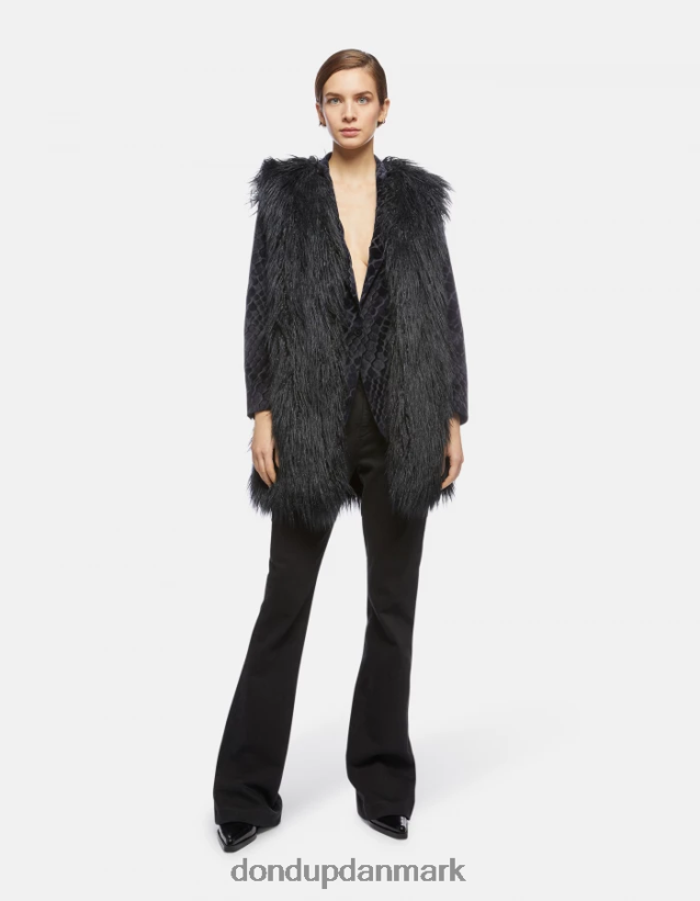 Lexi bootcut bukser i stretch bull denim Kvinder 0XD0D0216 sort DONDUP beklædning