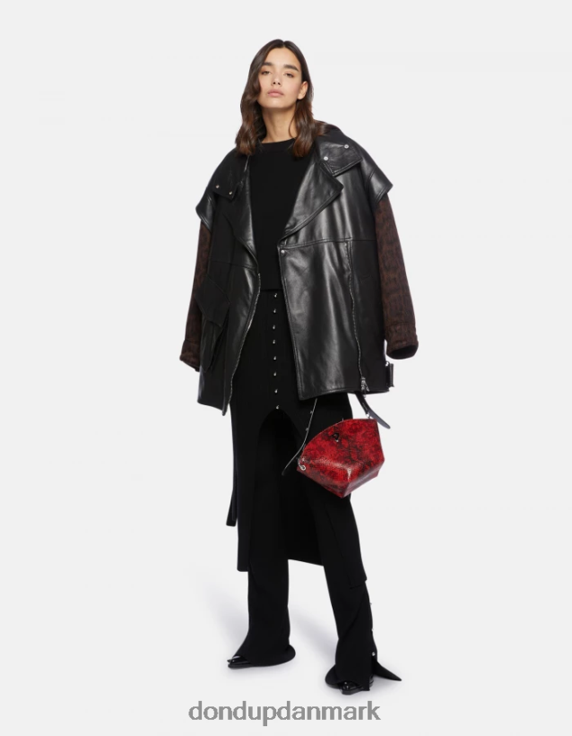 bootcut viskose bukser Kvinder 0XD0D0218 sort DONDUP beklædning