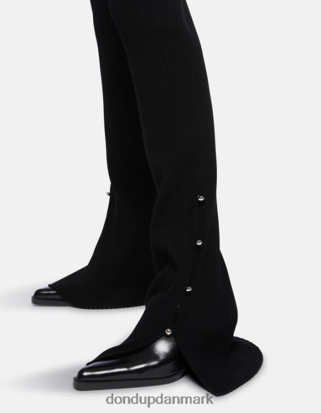 bootcut viskose bukser Kvinder 0XD0D0218 sort DONDUP beklædning
