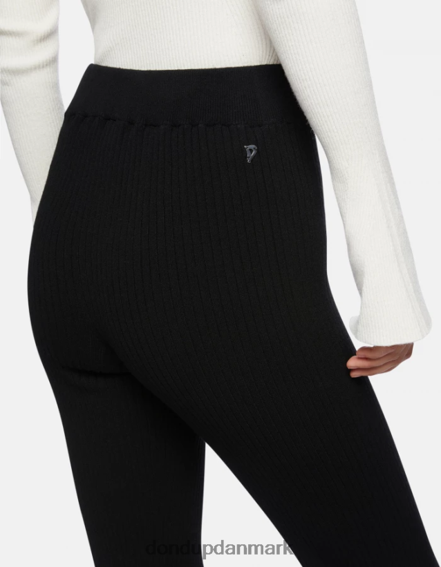 bootcut viskose bukser Kvinder 0XD0D0218 sort DONDUP beklædning